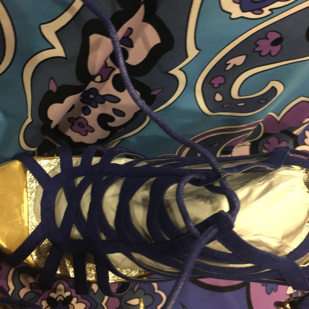 Blue Platform Shoes - Picture 5 of 9